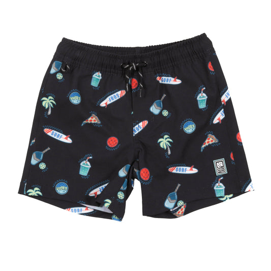 Short maillot UV bébé Bébé Garcon Noir