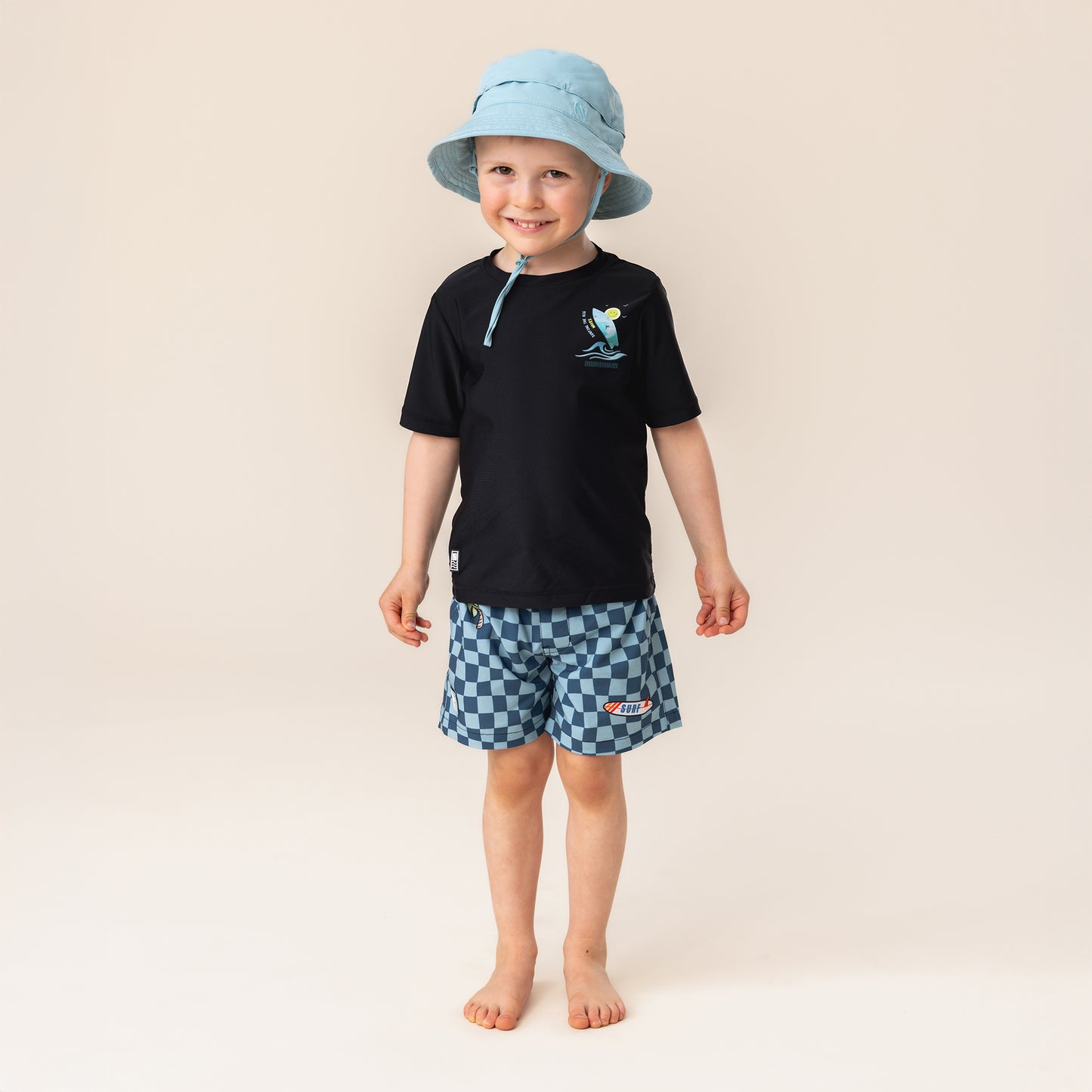 T-shirt maillot UV  Garçons Noir