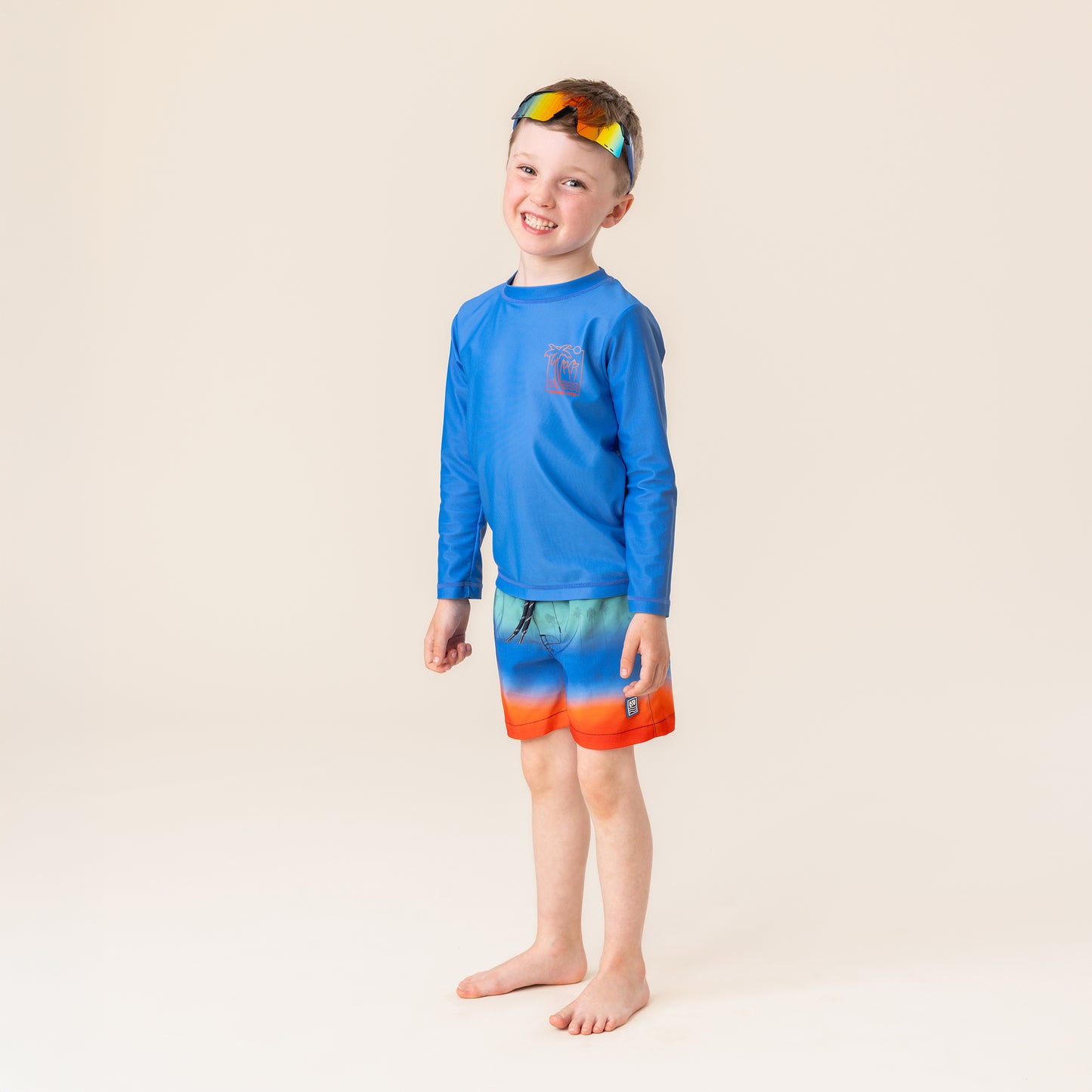 Short maillot UV  Garçons Bleu