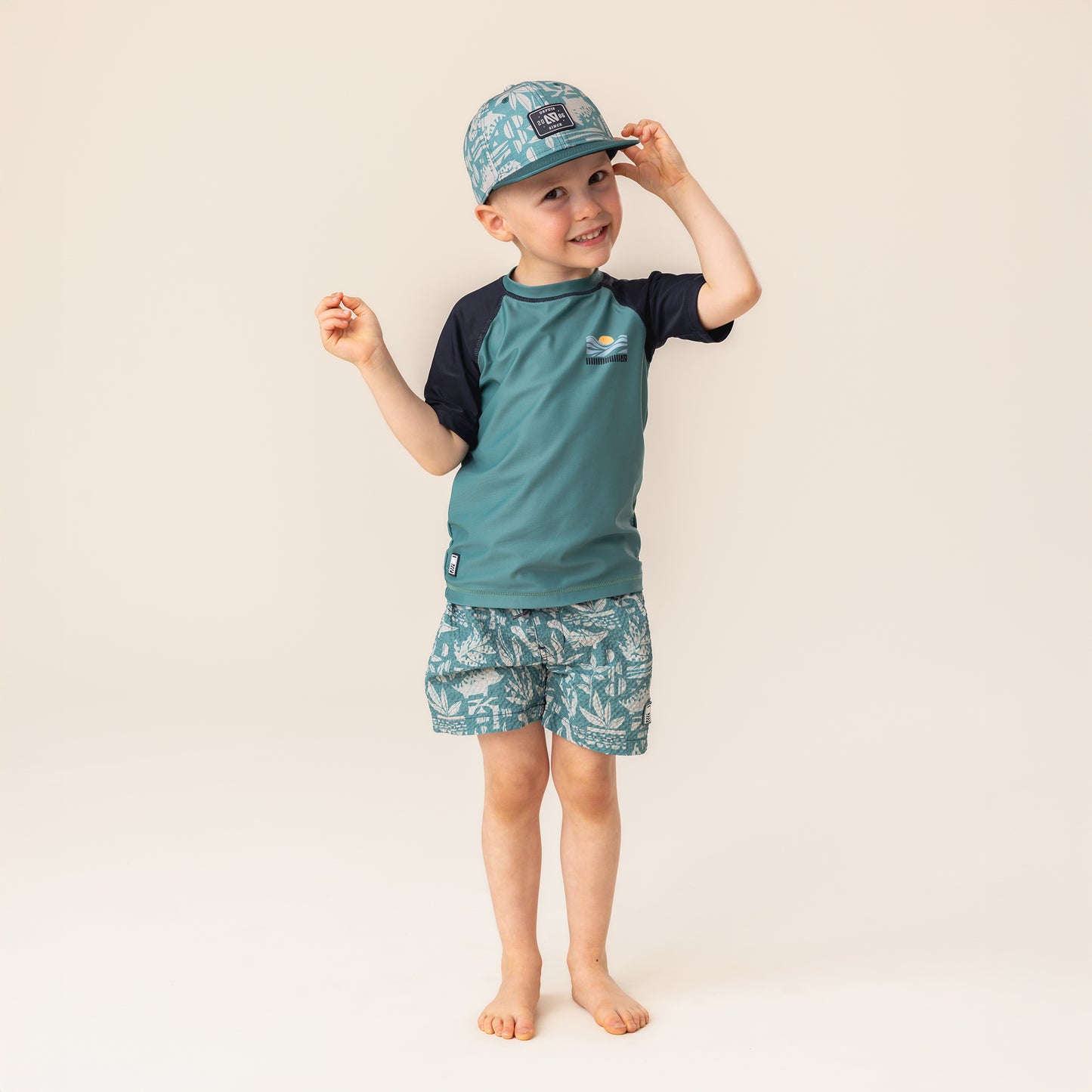 T-shirt maillot UV  Garçons Vert