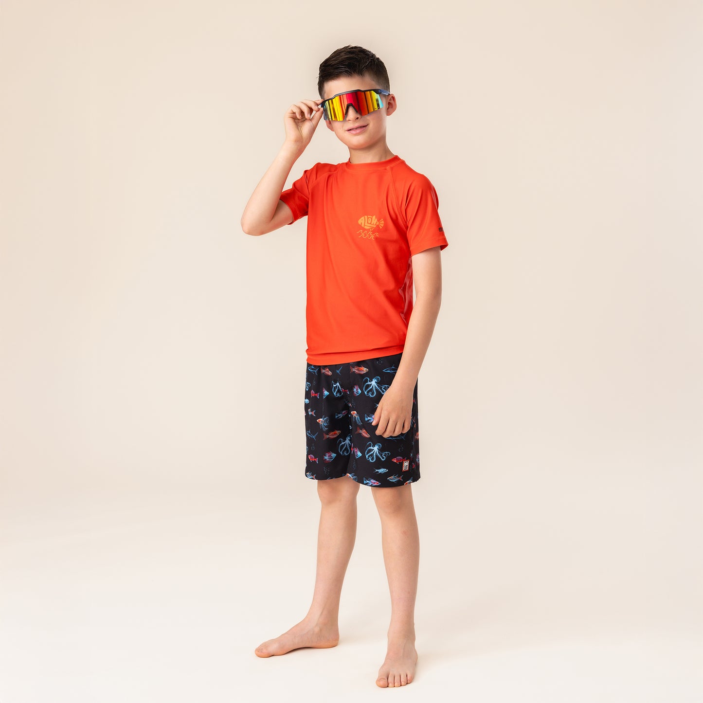 Boys' Orange UV Jersey T-Shirt