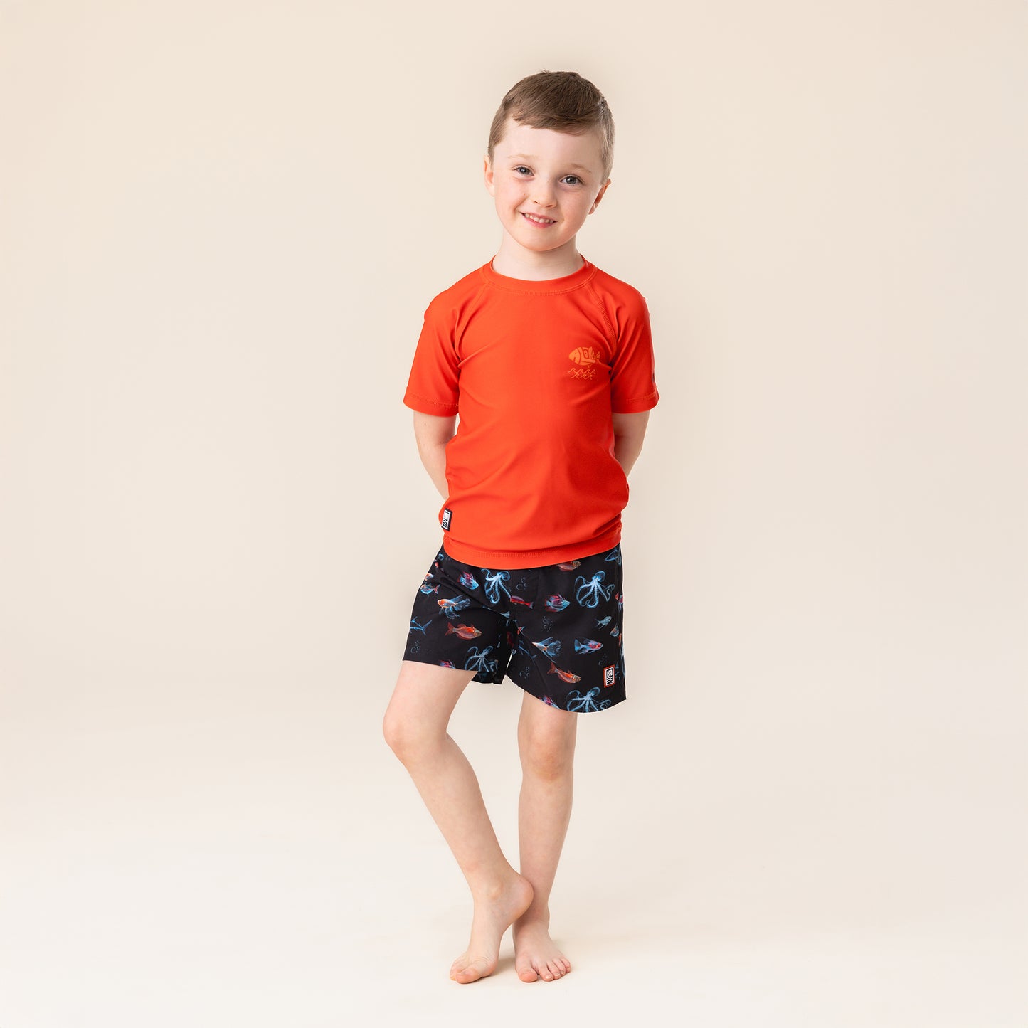 Boys' Orange UV Jersey T-Shirt