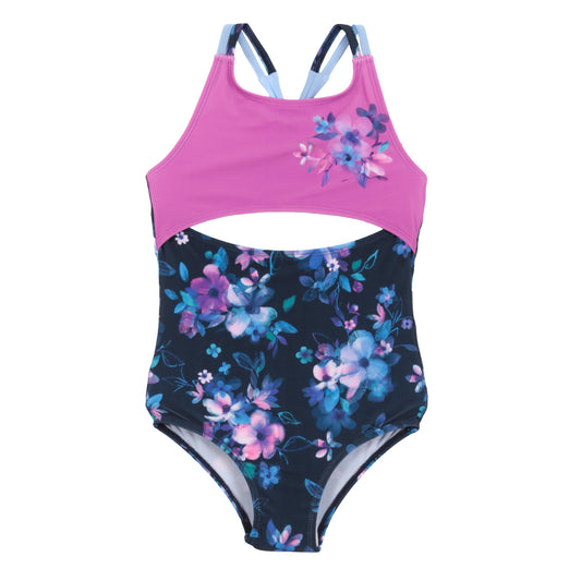 Maillot UV une-pièce  Filles Marine