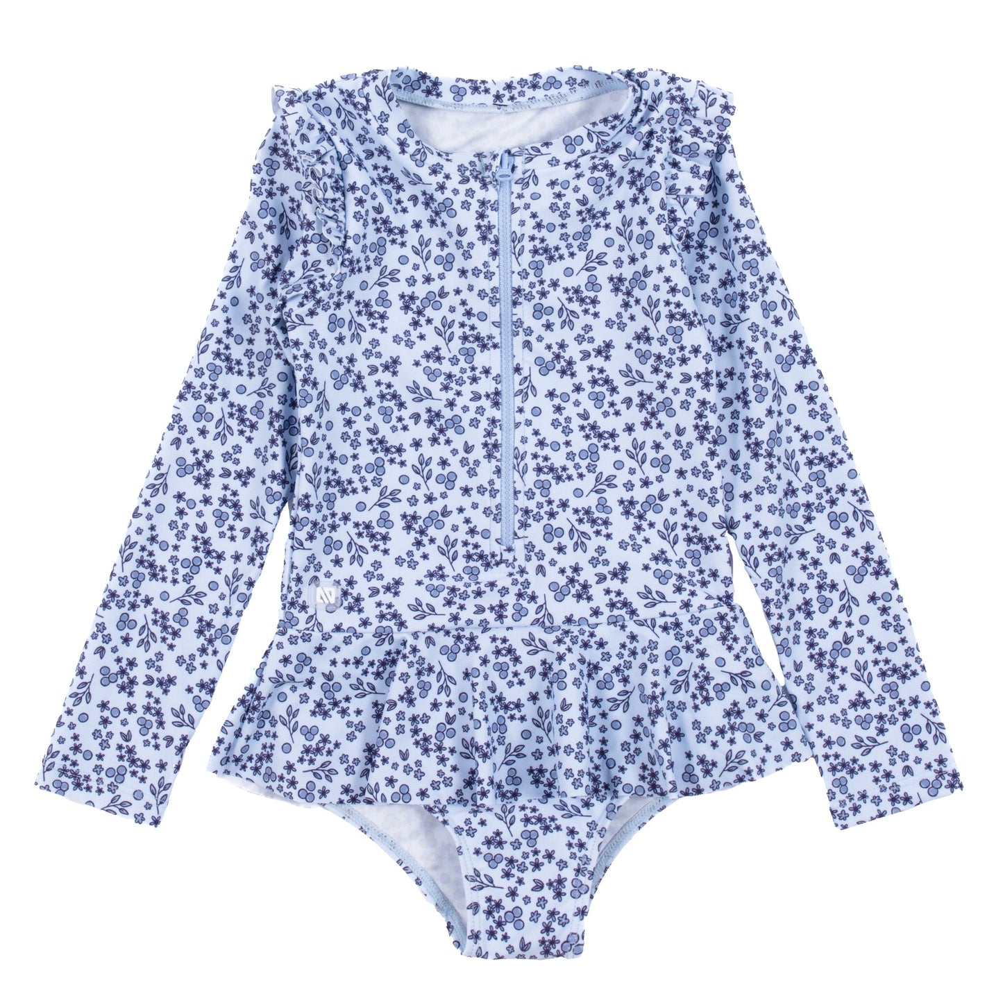 Maillot dermoprotecteur une-pièce  Filles Bleu_Pale