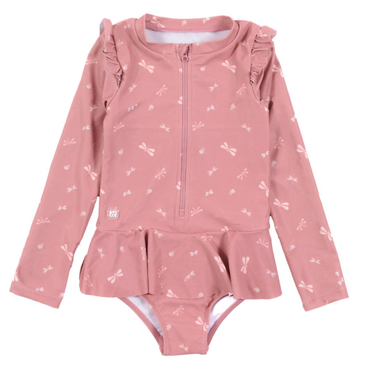 Maillot dermoprotecteur une-pièce bébé Filles Rose_Pale