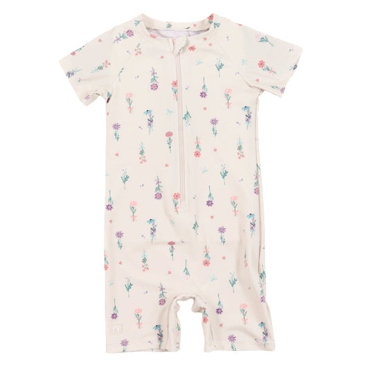 Maillot dermoprotecteur une-pièce  Filles Ivoire