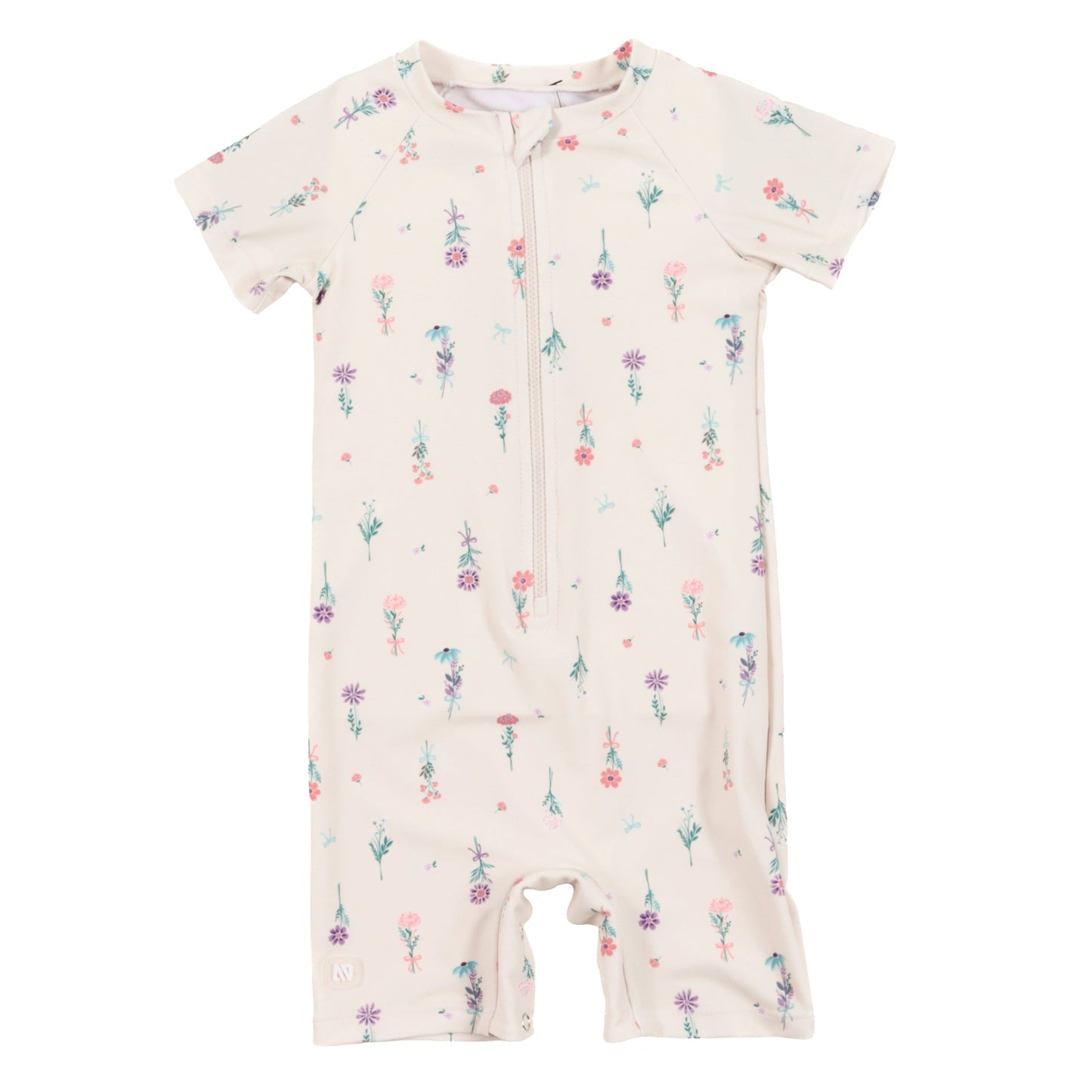 Maillot dermoprotecteur une-pièce bébé Filles Ivoire