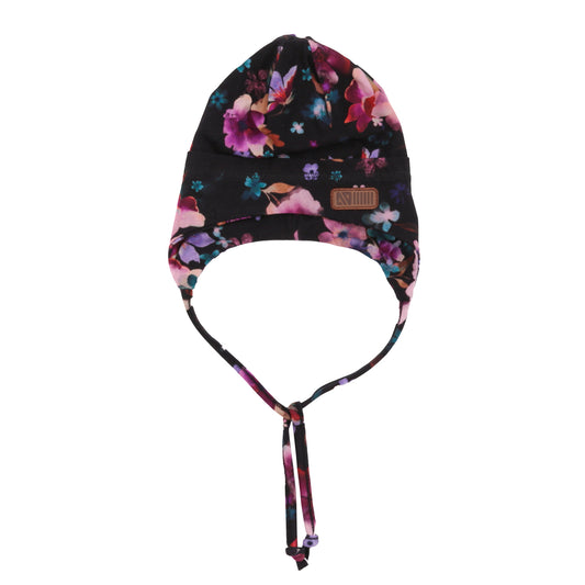 Tuque en jersey avec oreilles  Bébé Fille Noir