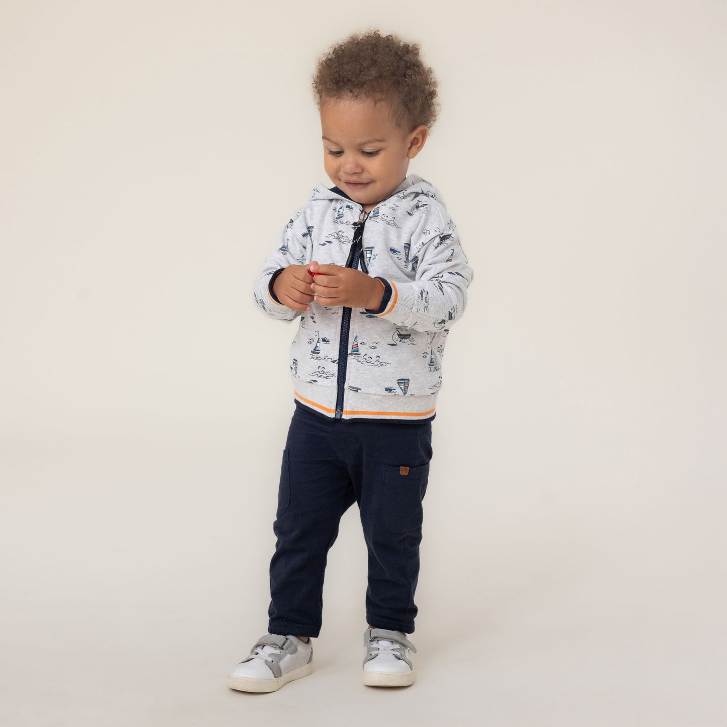 Veste à capuchon réversible  Bébé Garcon Marine