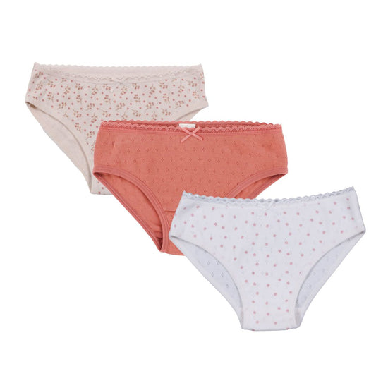 Culottes, paquet de 3  Filles Ivoire