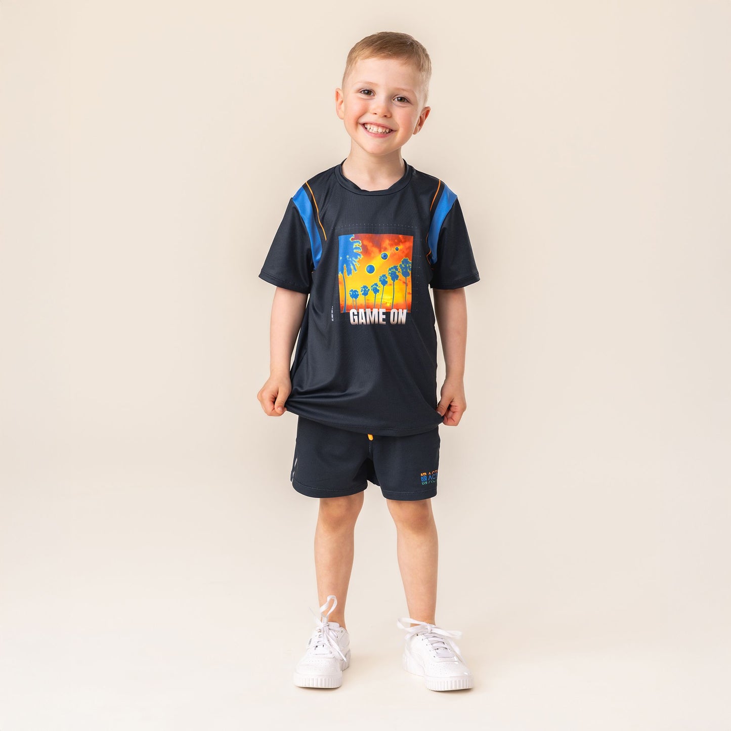 Boys' Navy Athletic Shorts