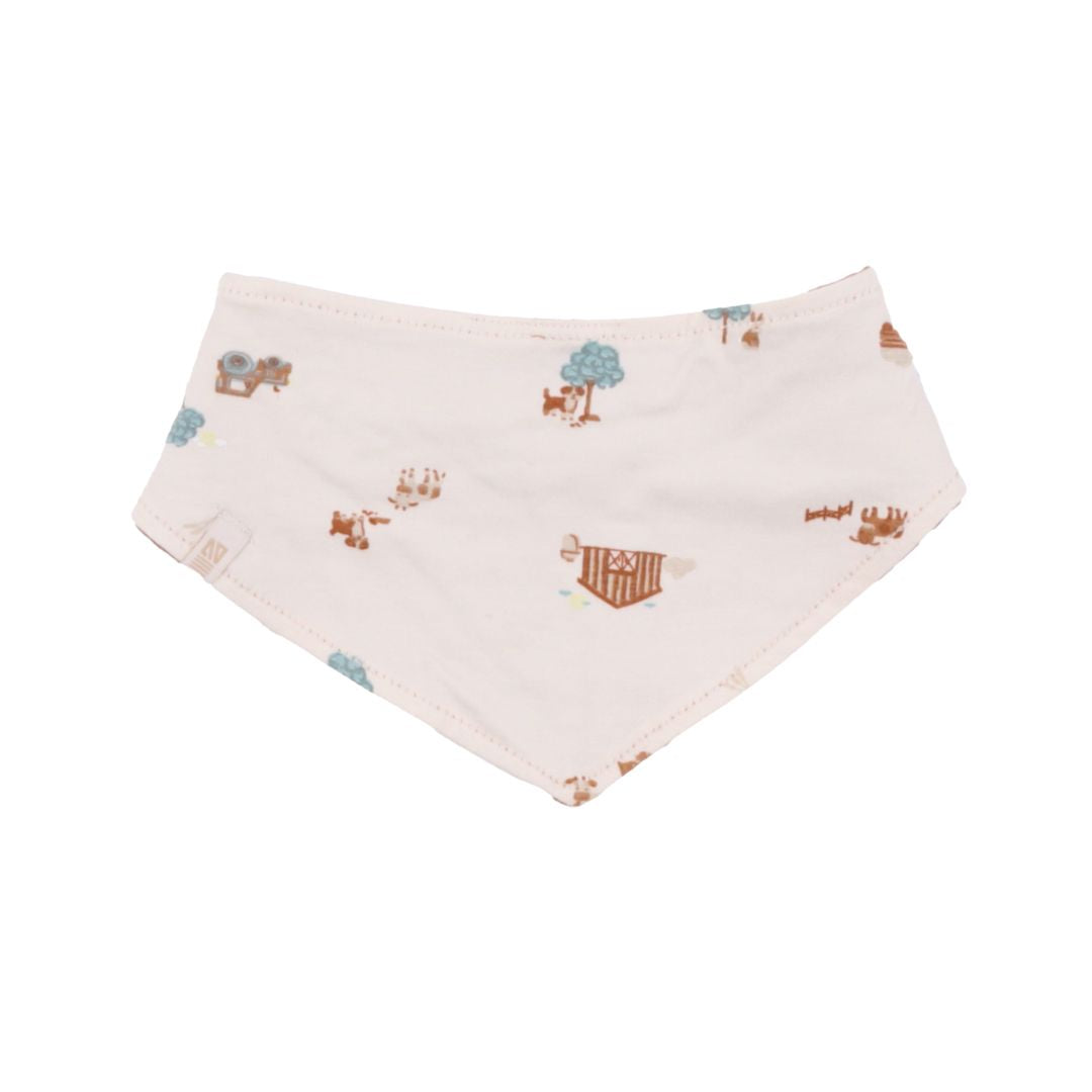 Bavoir réversible  Garçons Brun