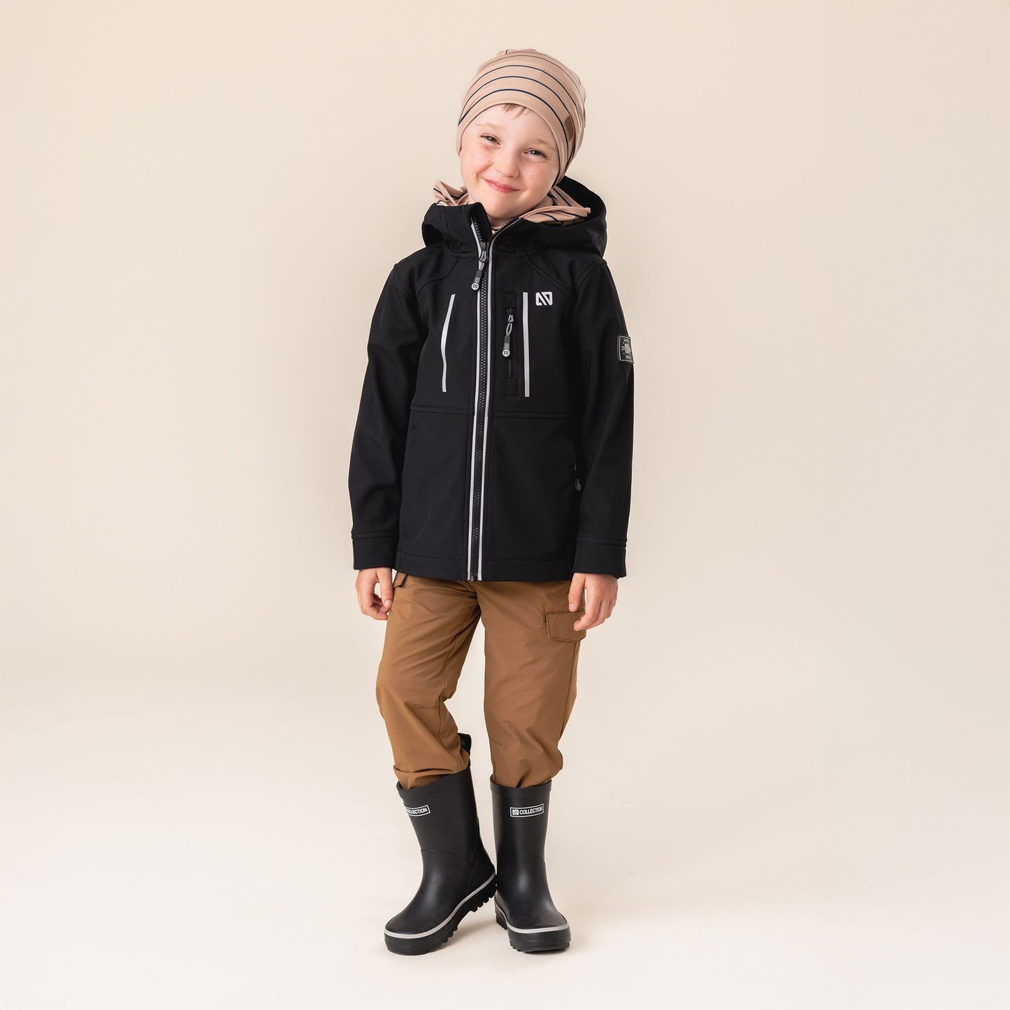 Tuque en jersey  Garçons Beige