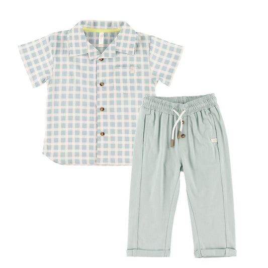 Ensemble chemise deux-pièces  Filles Menthe