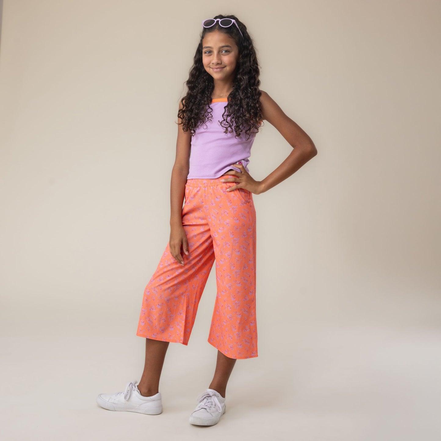 Pantalon 7/8  Filles Orange