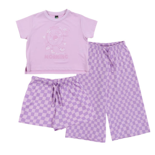 Pyjama 3 mcx  Filles Lilas