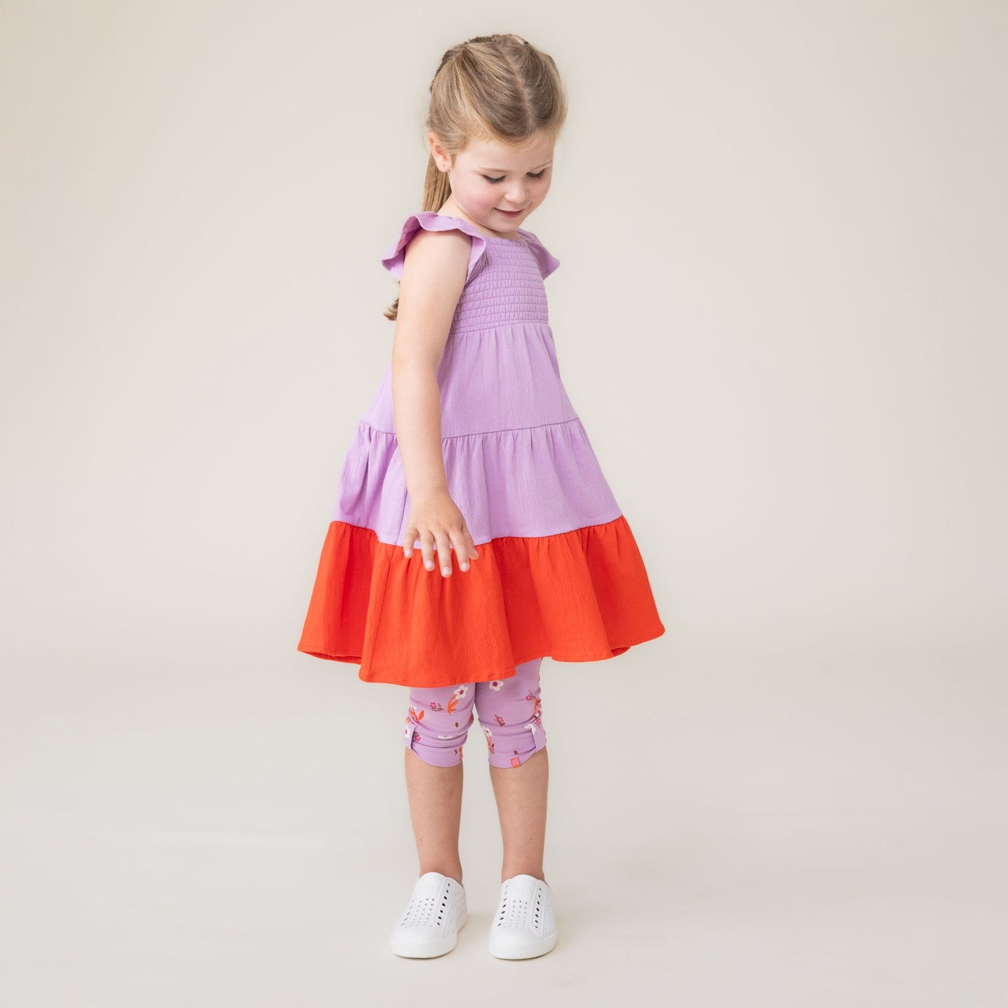 Legging 3/4  Filles Lilas