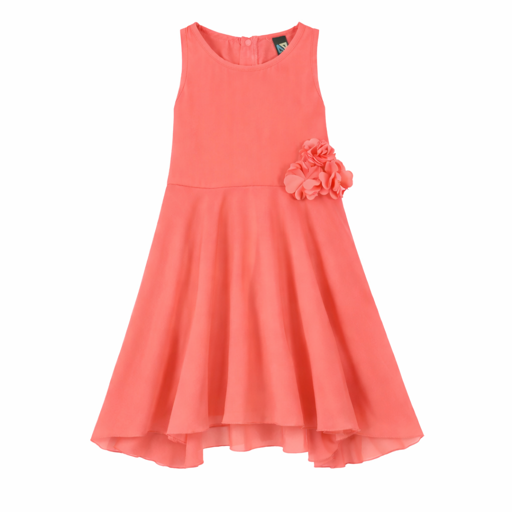 Robe chic  Filles Corail