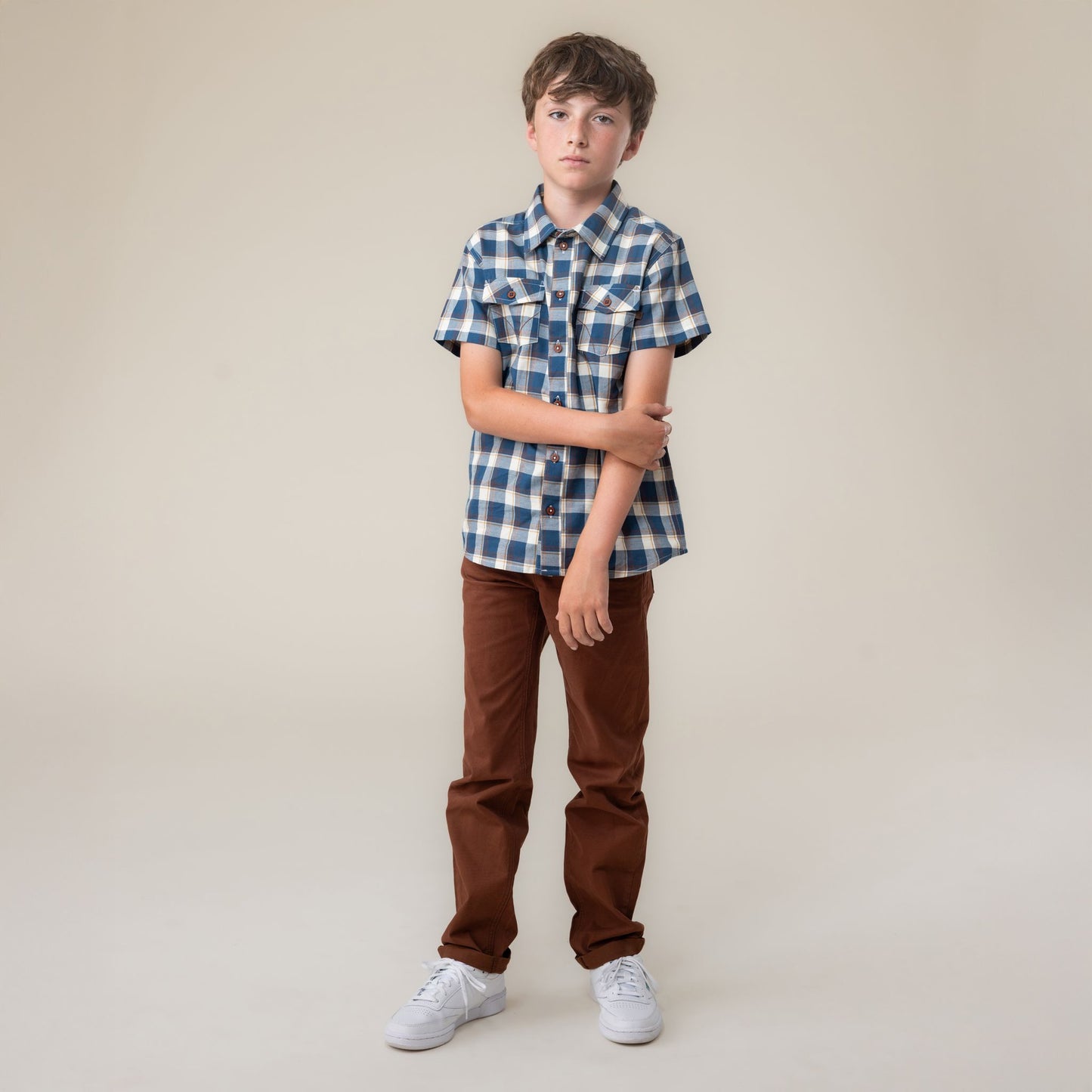 Pantalon  Garçons Brun