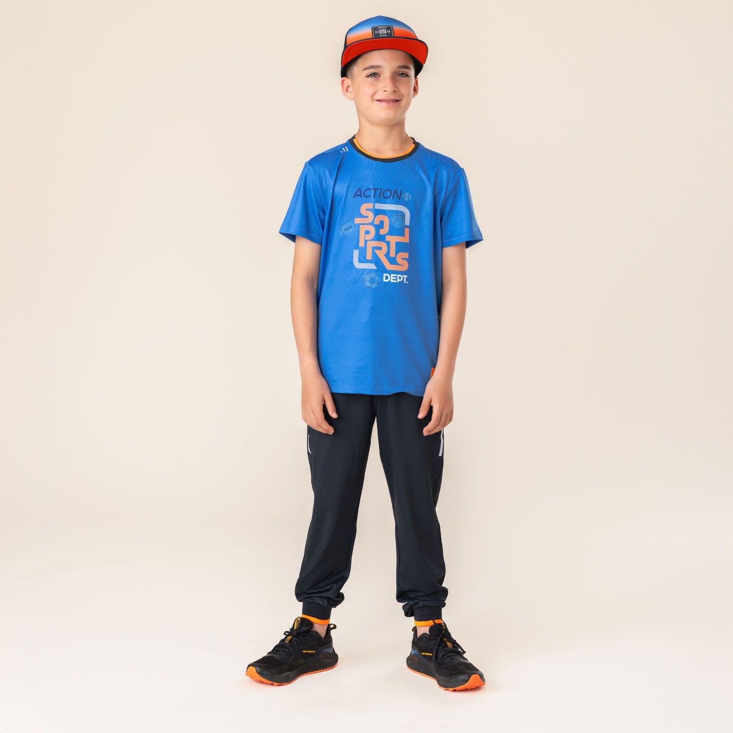 Boys Navy Athletic Pants