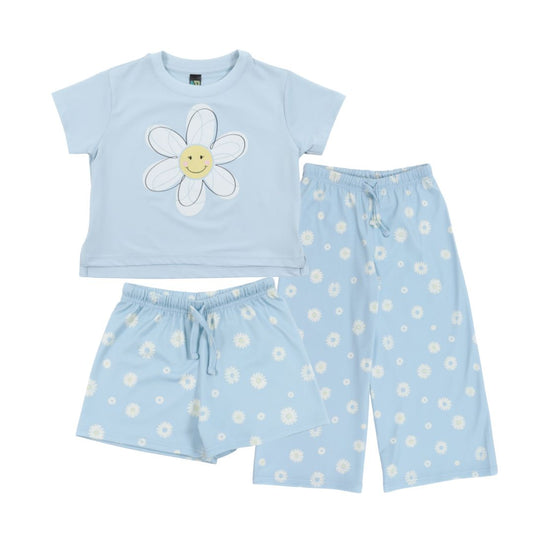 Pyjama 3 mcx  Filles Bleu Pâle