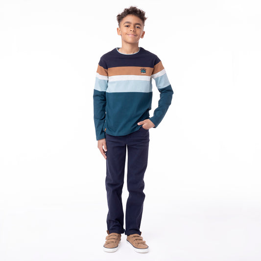 T-shirt manches longues  Garçons Sarcelle