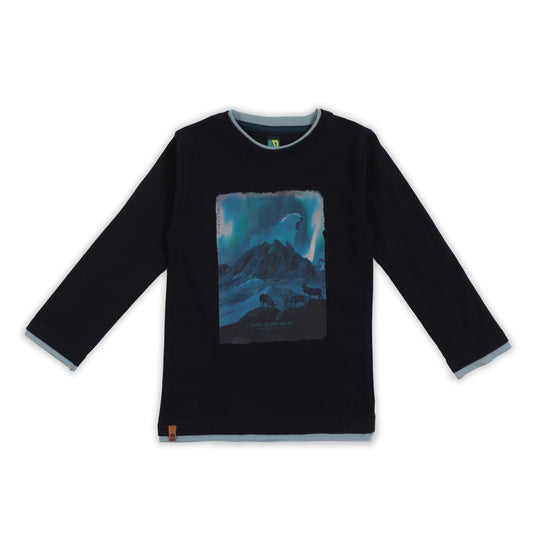 T-shirt manches longues  Garçons Marine
