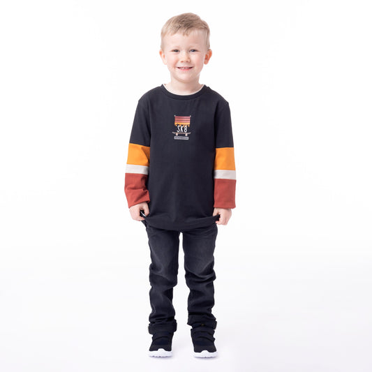 T-shirt manches longues  Garçons Charbon