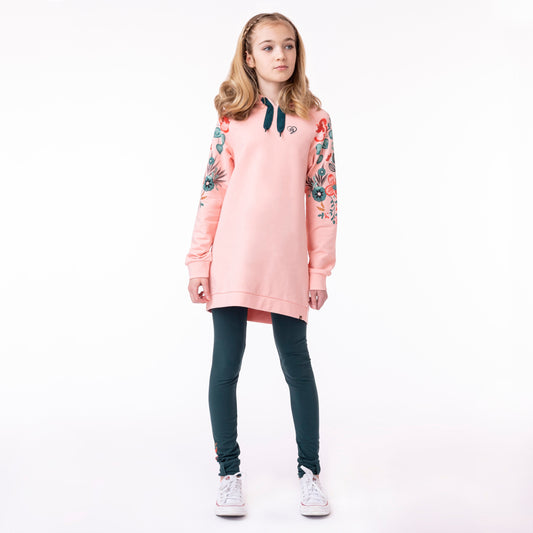 Tunique à capuchon  Filles Corail