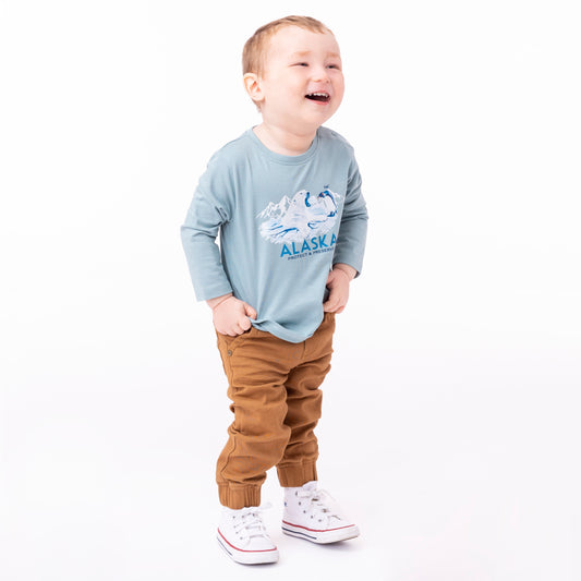 T-shirt manches longues  Bébé Garcon Turquoise