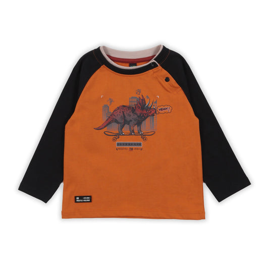 T-shirt manches longues  Bébé Garcon Orange