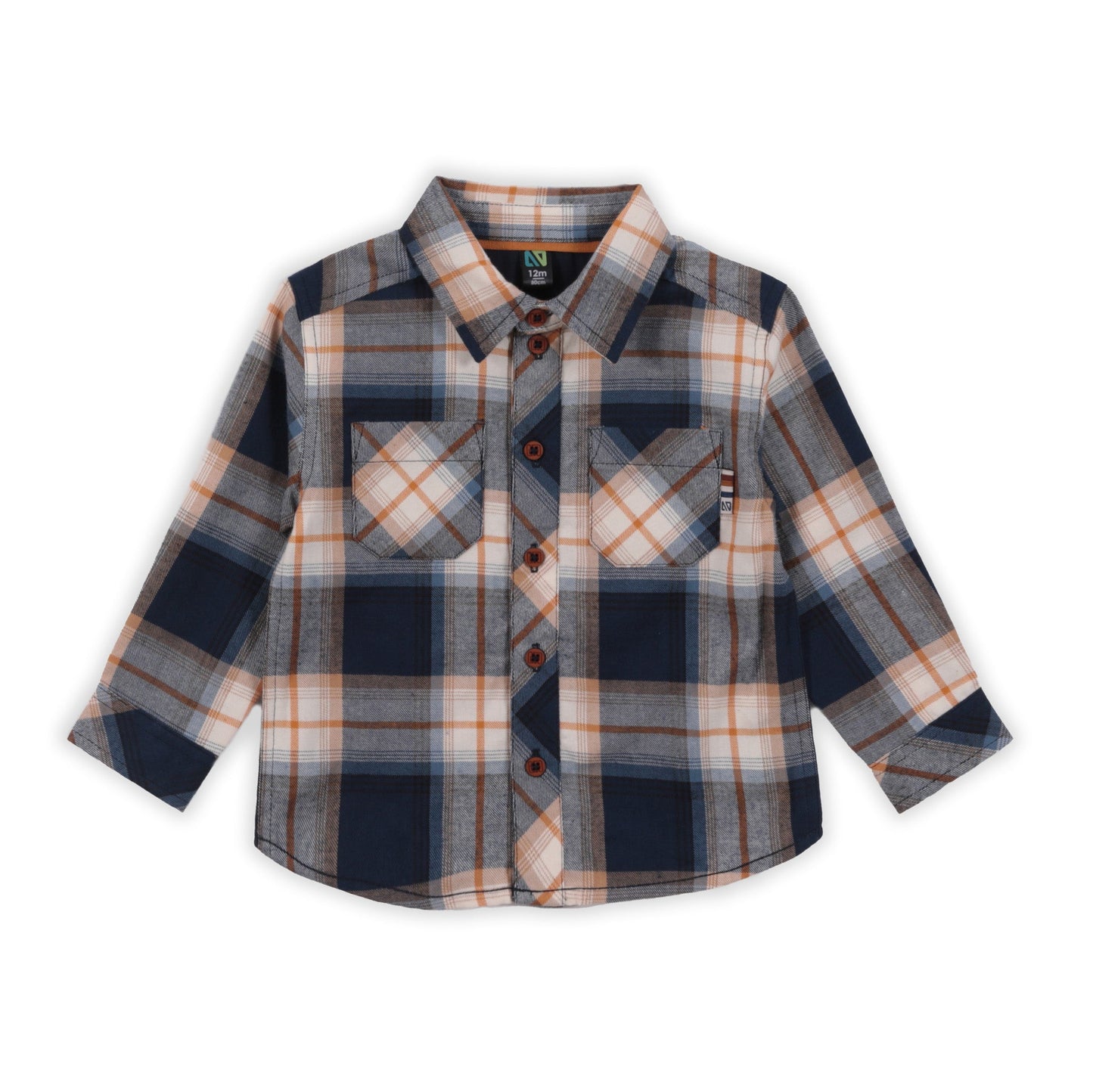 Chemise  Bébé Garcon Ivoire Chiné