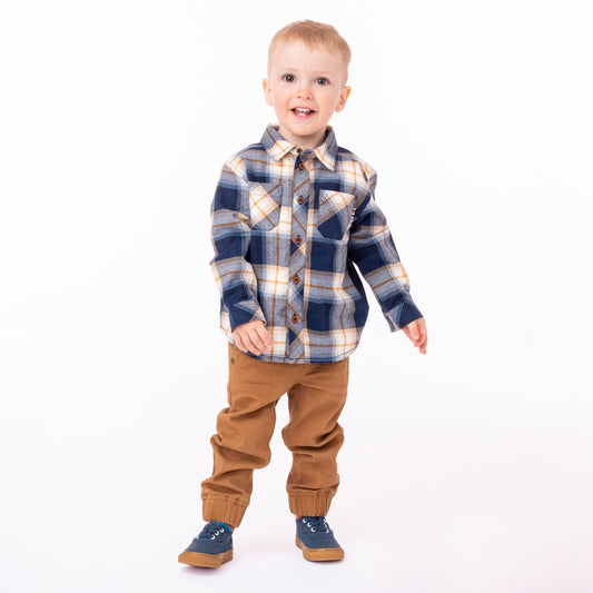 Chemise  Bébé Garcon Ivoire Chiné