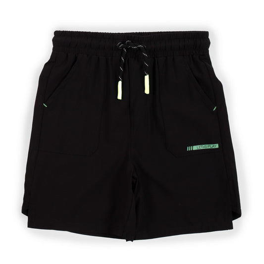 Short athletique  Garçons Noir