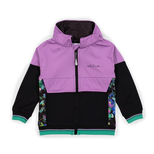 Veste à capuchon athlétique  Filles Noir