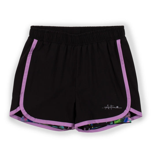 Short athlétique  Filles Noir