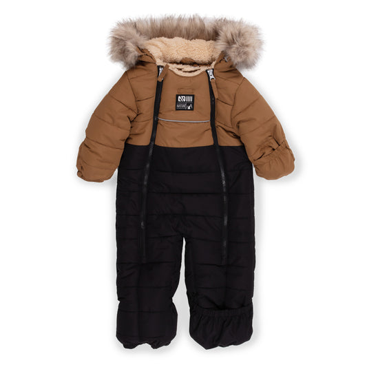 Habit de neige une-pièce bébé Fred  Bébé Garcon Taupe