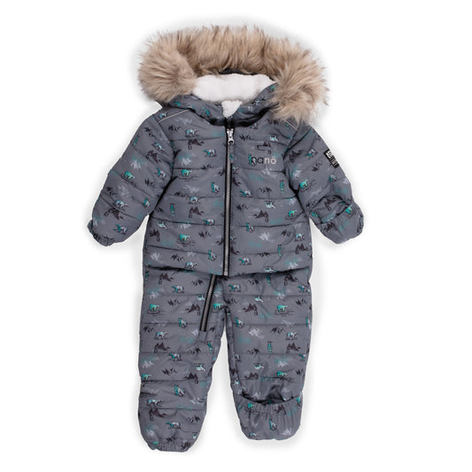 Cobinaison de neige pour bébé avec oreilles d'ours ignonnes Cobinaison de neige pour bébé avec oreilles d'ours ignonnes
