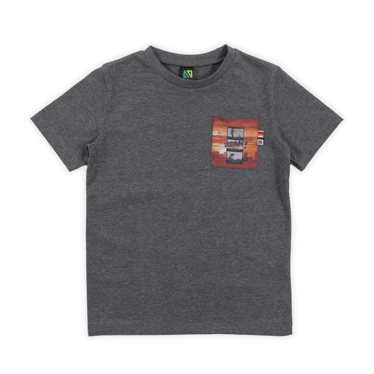 T-shirt  Garçons Charbon chiné