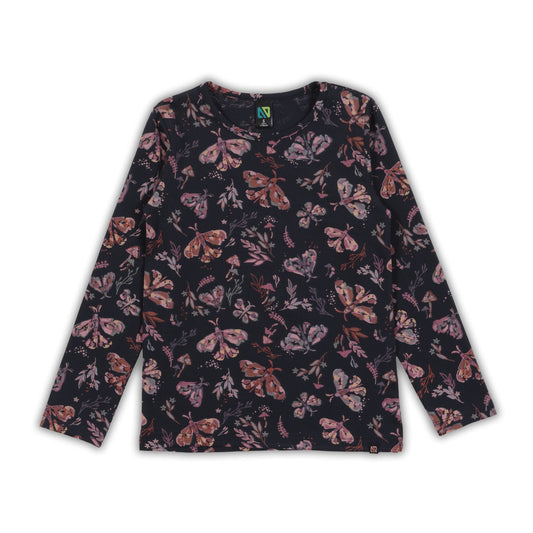 T-shirt manches longues  Filles Marine