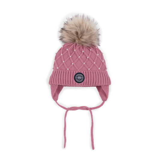 Tuque en tricot Olivia bébé Bébé Fille Rose