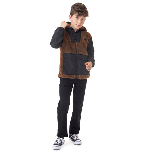 Veste à capuchon  Garçons Taupe