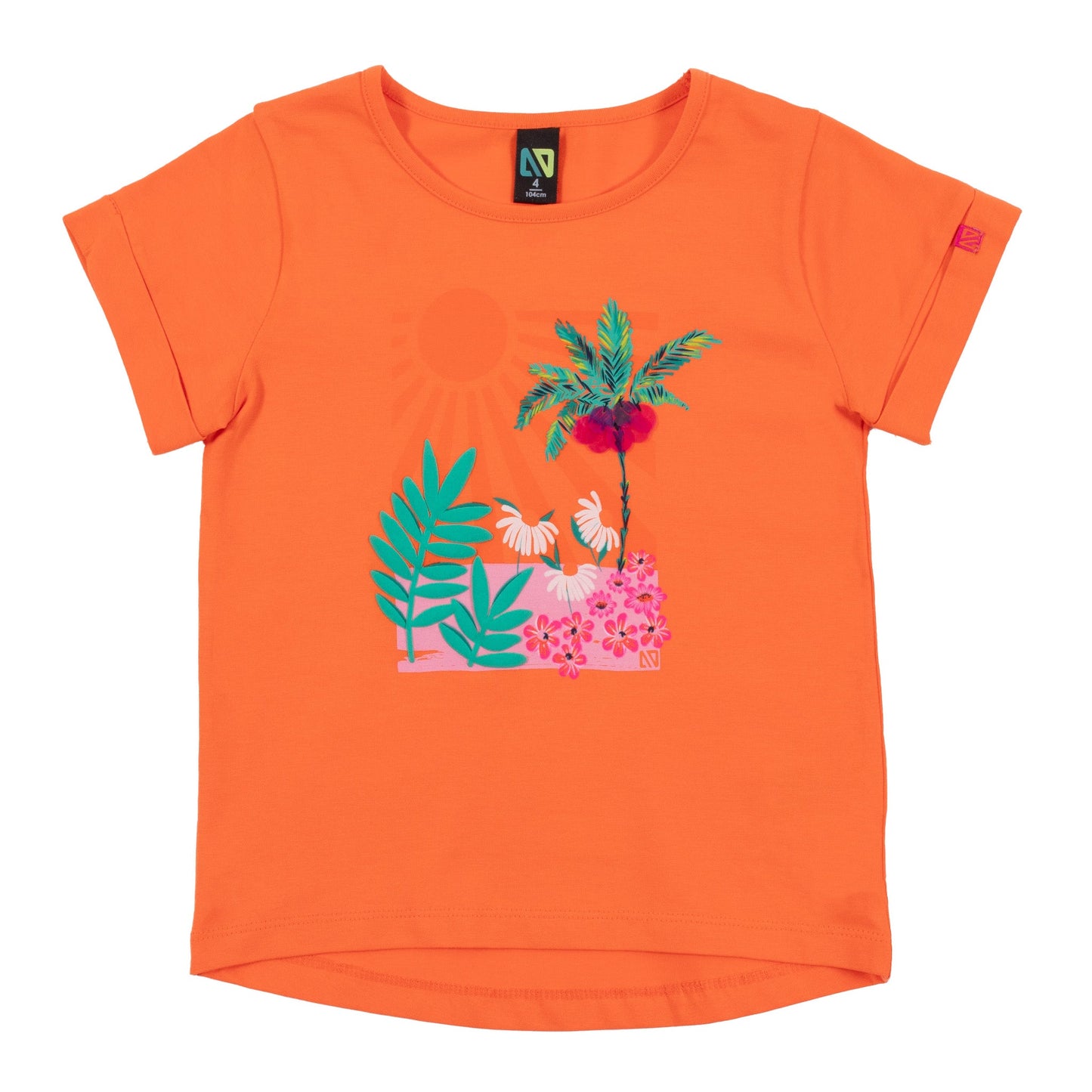 T-shirt  Filles Orange