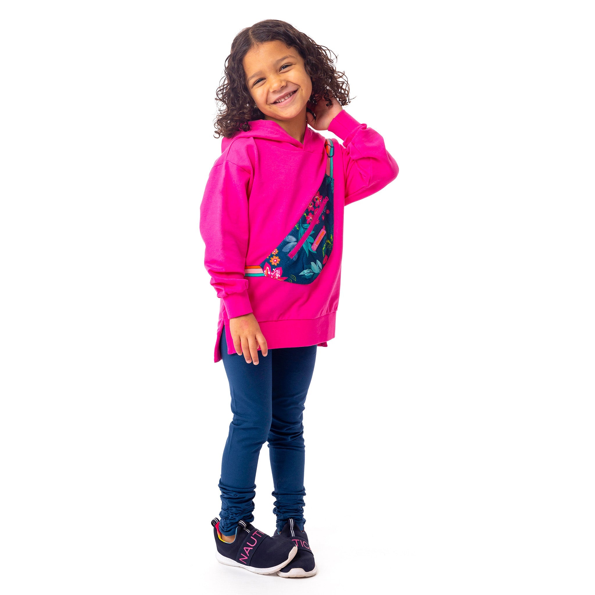 Chandail capuchon top fille