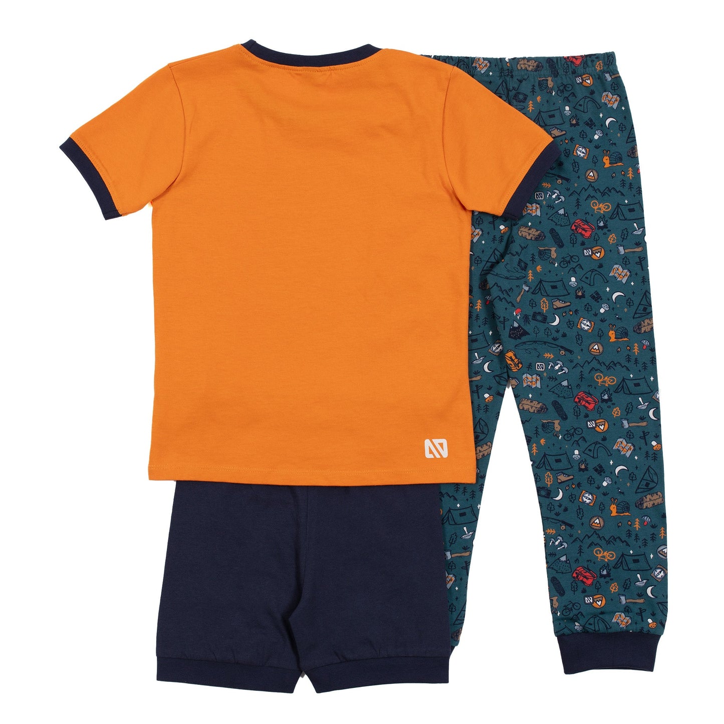 Pyjama trois-pièces bébé Bébé Garcon Orange