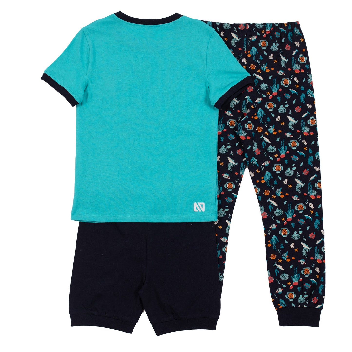 Pyjama trois-pièces bébé Bébé Garcon Turquoise