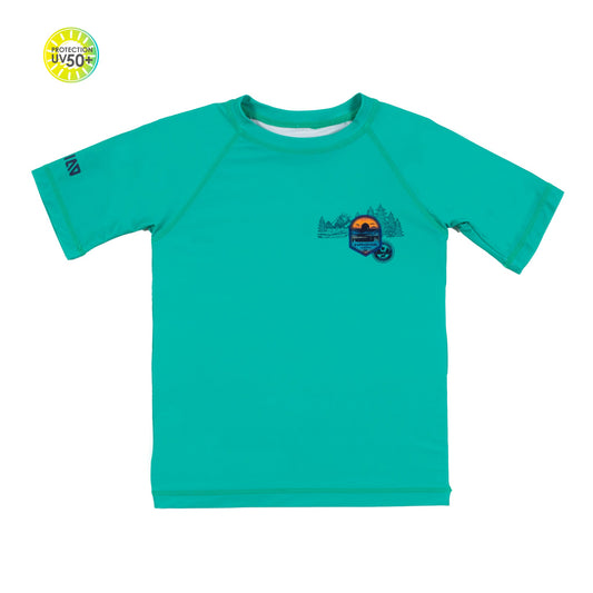 T-shirt maillot UV  Garçons Menthe